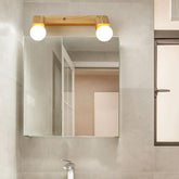 Square Globe Wooden Bathroom Spotlights - Clowas